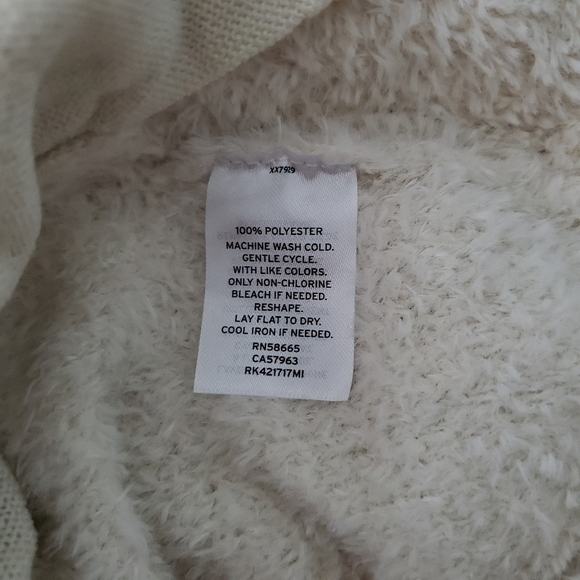 NWT Susina Ivory Fleece Knit Cardigan Sweater - Picture 5 of 5